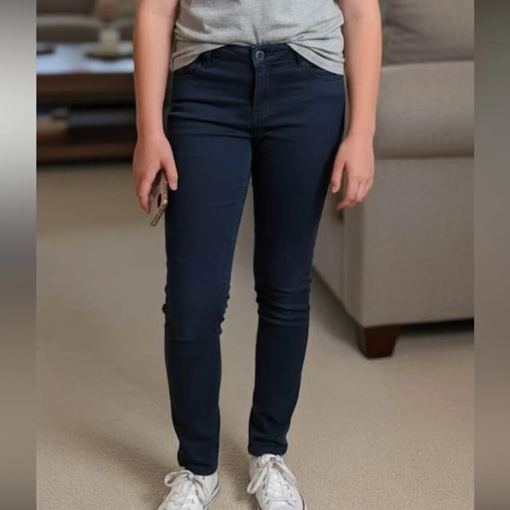 Nautica Girls Dark Blue Skinny Stretch Jegging‎ Jeans Size 14 School Uniform